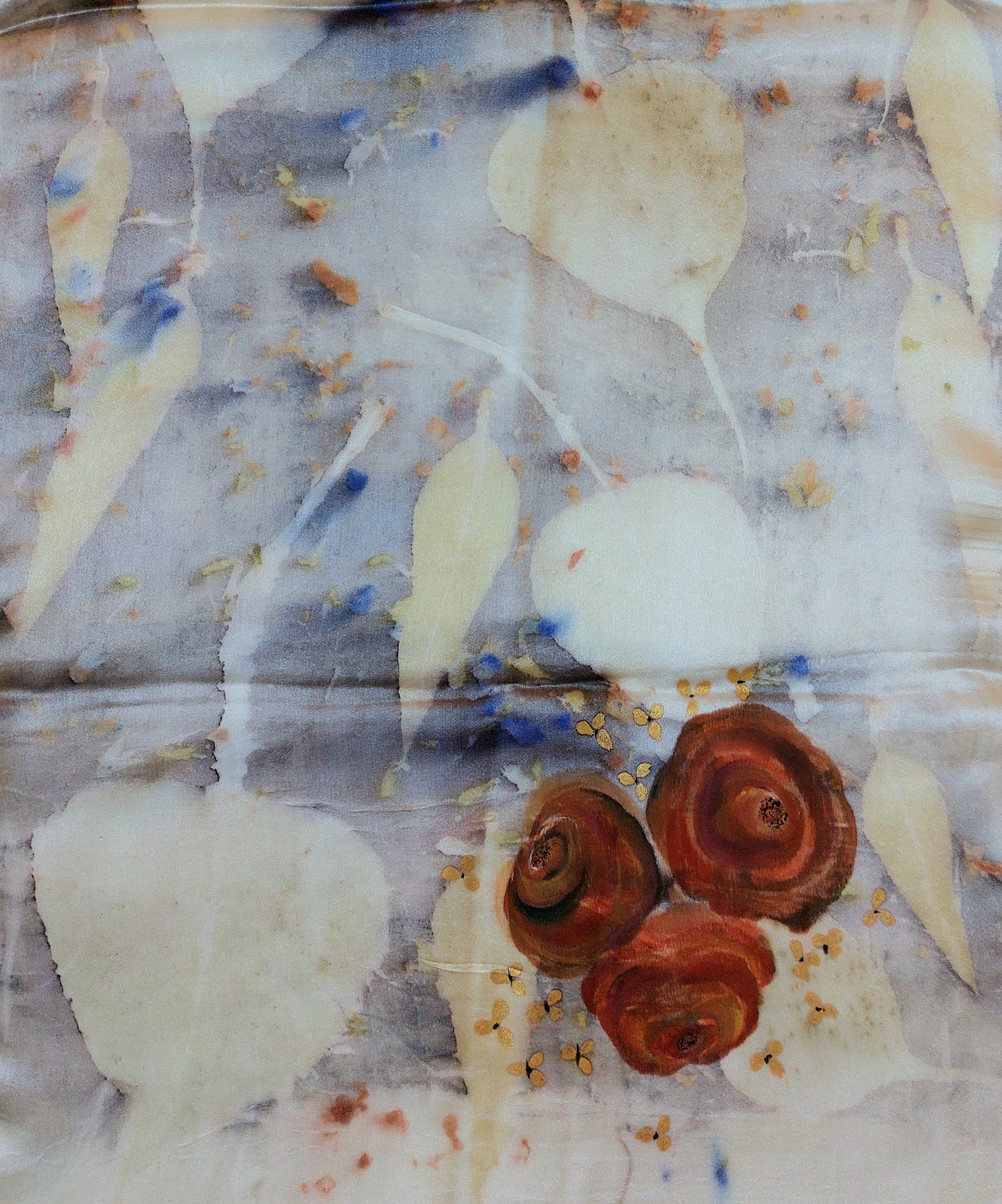 Eco-printed Silk Bouquet