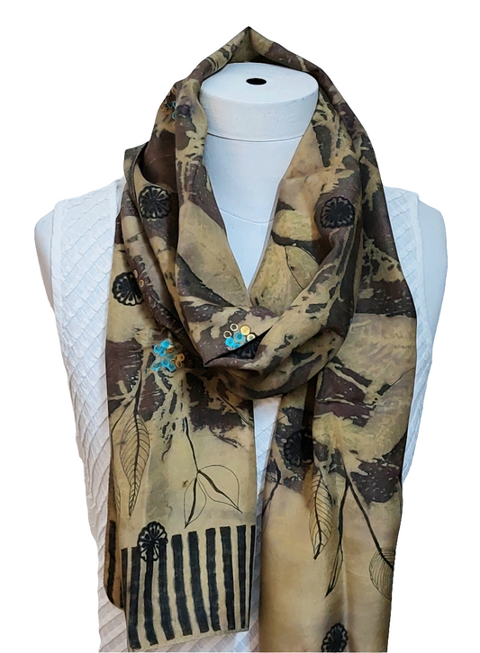 Eco-printed Silk Diva