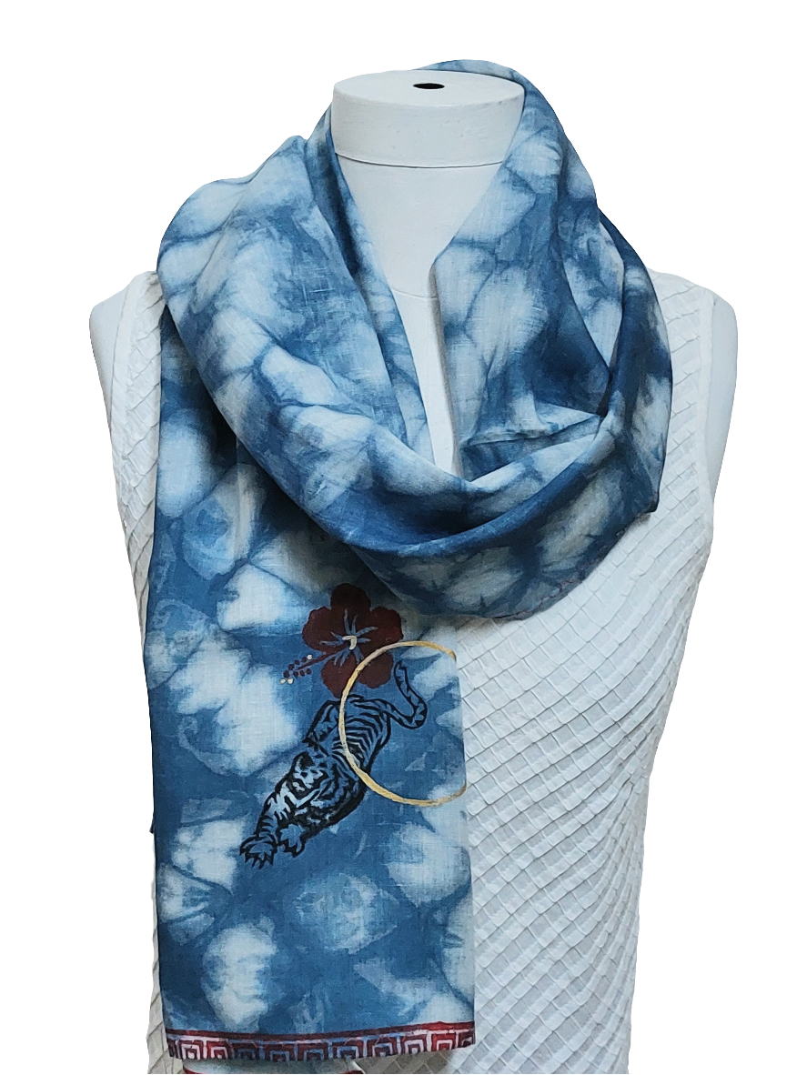 Linen Shibori Evoke