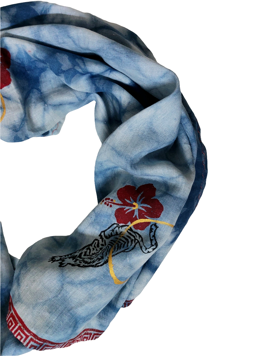 Linen Shibori Evoke