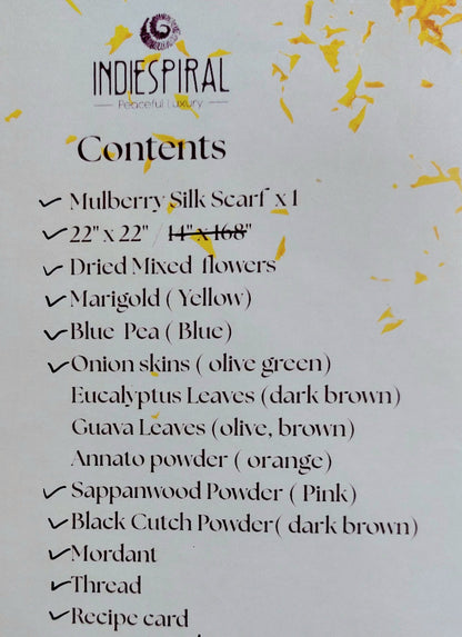 A Dance with Flowers – DIY Botanical Dyeing Kit