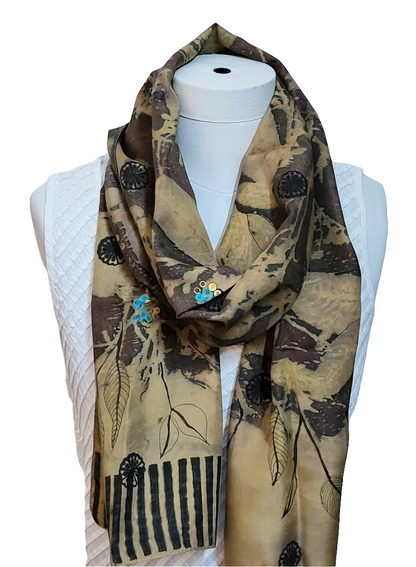 Eco-printed Silk Diva